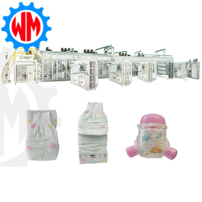 Buy 2025 New Full Servo Baby Diaper Making Machine PLC Control wiht Packaging System online manufacture