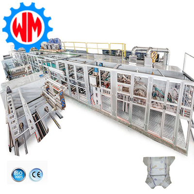 Buy High Speed Full Servo Baby Diaper Production Line  PLC Control with Optional Packaging System online manufacture