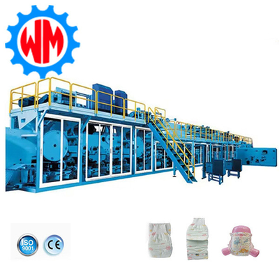 Buy 800pcs/Minute Baby Diaper Production Line Full Servo Diaper Manufacturing Equipment online manufacture
