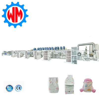 Buy High Efficiency Baby Diaper Machine Low Noise Diaper Manufacturing Plant online manufacture