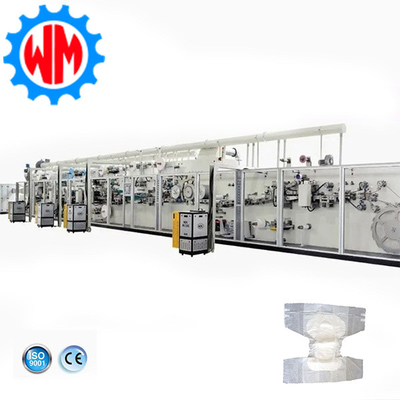 Buy Professional Design Full Servo Adult Diaper Manufacturing Machine With Auto Stacker System online manufacture