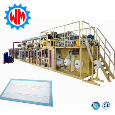 Buy Full Servo Underpad Making Machine Precise Control Underpad Machine online manufacture