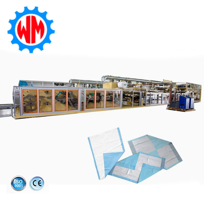 Buy Automatic Underpad Making Machinery Fluff Pulp SAP Underpad Manufacturing Machine online manufacture