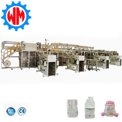 Buy New Design Full Servo Big Ring Waist Baby Diaper Making Machine with Packaging System online manufacture