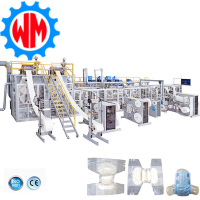 Buy Powerful Factory Full Servo 350PCS/Minute Adult Diaper Making Machinery Global Export online manufacture