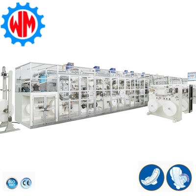 Buy Full Servo 1200pcs/min Sanitary Pad Making Machine 98% Efficiency Stable Production online manufacture