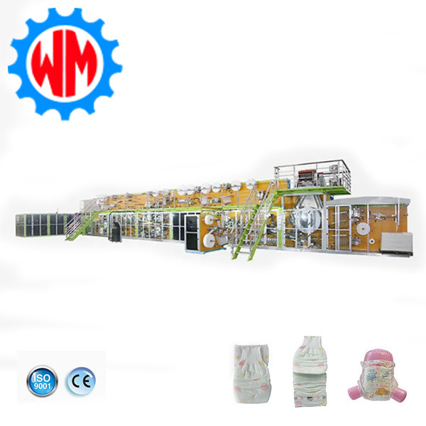 Intelligent Control High Speed Baby Diaper Making Machine Professional ...