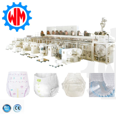 High Efficiency Full Servo Baby Diaper Production Line with Intelligent Packaging System