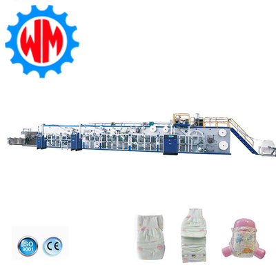High Speed Baby Diapers Making Machine Small Scale Diaper Production Line