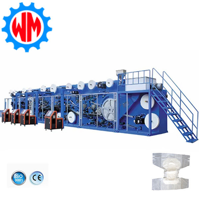 High Speed Adult Diapers Production Line 250-400 Pieces/Min Intelligent System