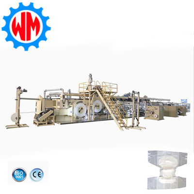 High Speed Full Servo Adult Diaper Production Line Manufacturing Export to Europe