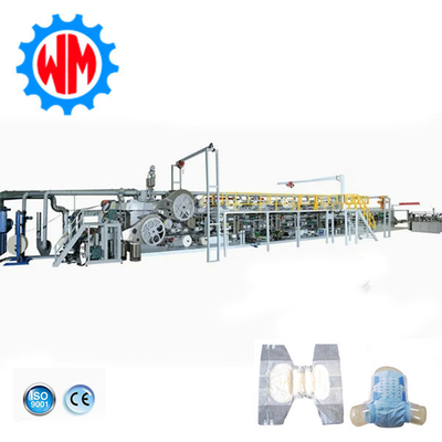 High Quality Adult Diaper Making Machine for Mass Production PLC Control Export to Europe