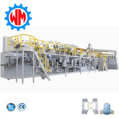Professional Factory High Speed Full Servo Adult Diaper Making Machine with ISO9001