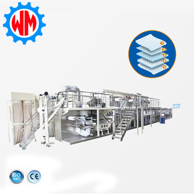 2025 New High Efficiency Nursing Pad Underpad Production Line with Packaging System