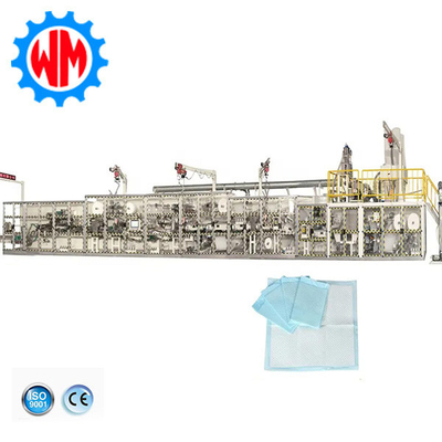 250meter/Min Underpad Production Line PLC Control Under Pad Machine