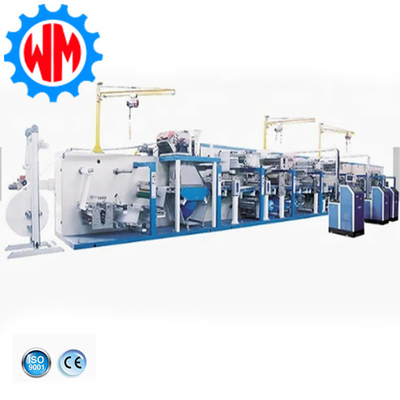 Full Automatic Big Ring Waist Baby Diaper Making Machine with Packaging System Global Export