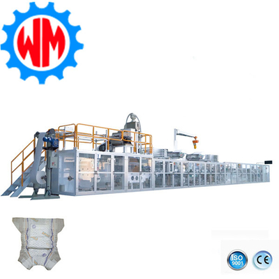 400KW Advanced New Baby Diaper Making Machine PLC Control Easy Operation