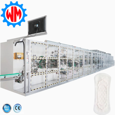 High Standard 1500pcs/min Sanitary Napkin Making Production Line Export to South America