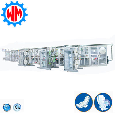 Professional Design 1200pcs/min Sanitary Pad Production Line with Raw Material Export