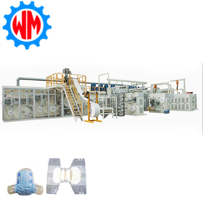 Customizable High Speed 400pcs/min Adult Diaper Making Machine PLC Control with CE