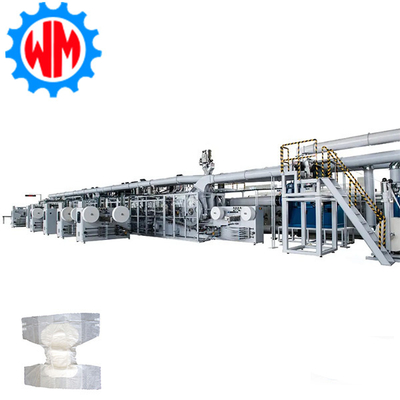 Hot Sell Advanced 350pcs/min Adult Diaper Production Line with 2-3 Operators