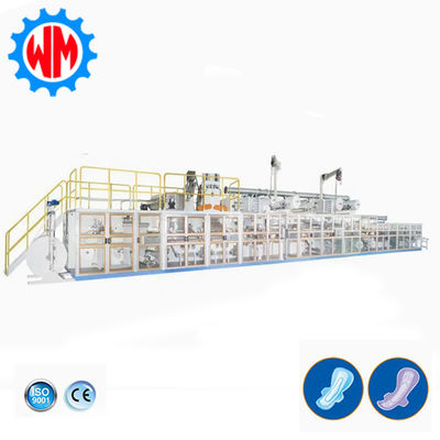 1200pcs/min Full Servo Sanitary Pad Making Machine with Raw Materail Export
