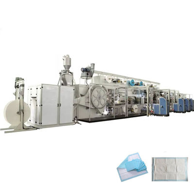 ISO9001 Supplier CE Mattress Pad Under Pad Production Line Stable Wrok PLC Control